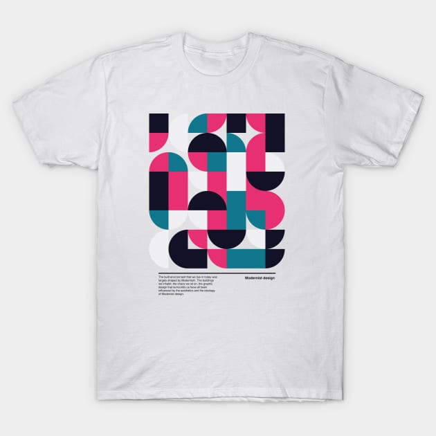 Modernist Design Deconstructed T-Shirt by modernistdesign